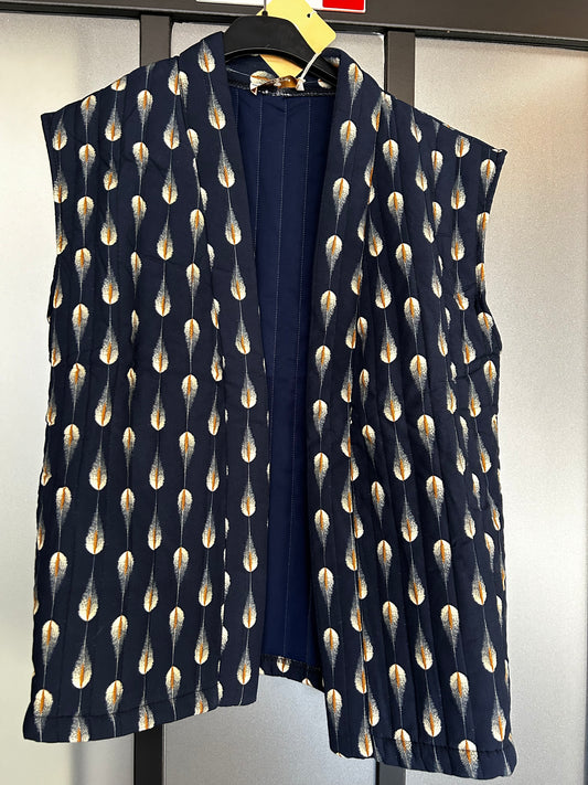 Gilet bleu matelassé