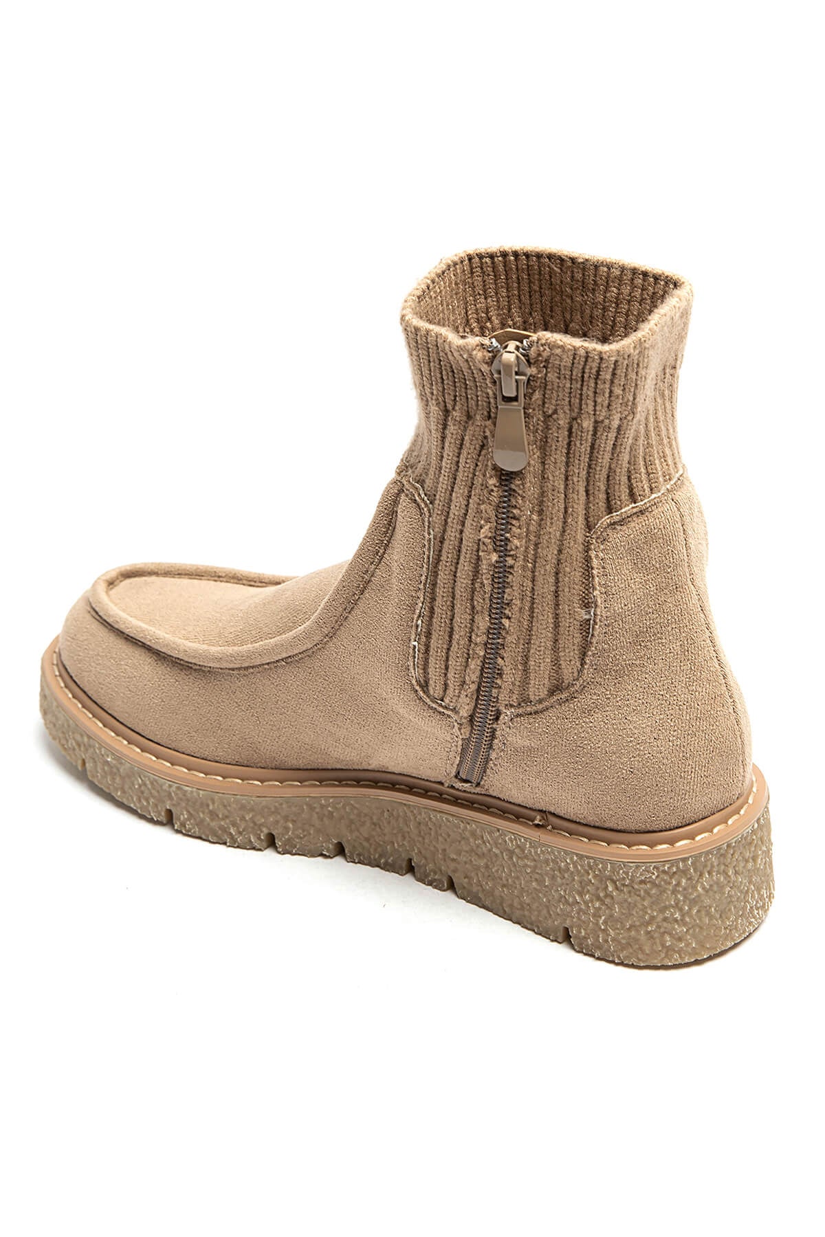 Bottines aspect daim